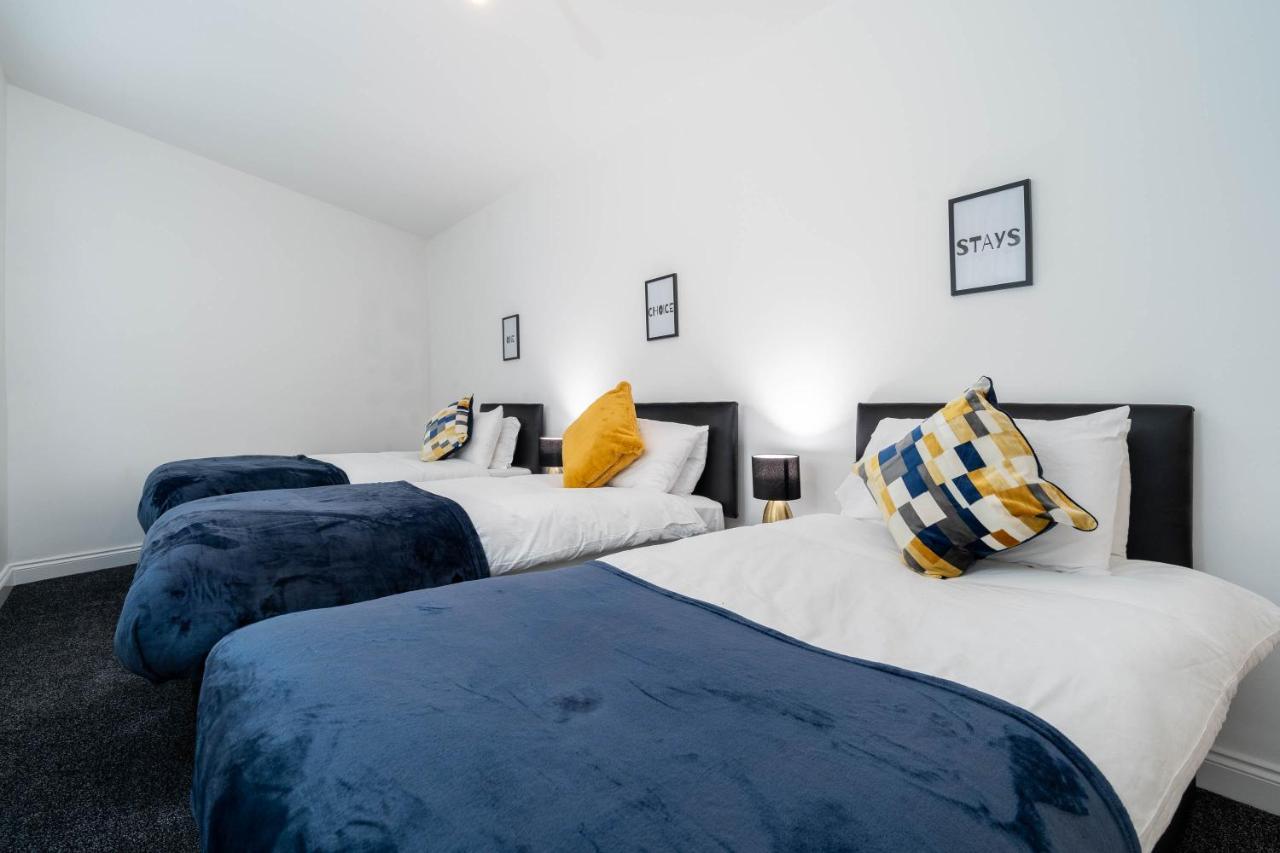 Three Bedroom Apartment- One Choice Stays Serviced Accommodation- Jewellery Quarter Birmingham Esterno foto