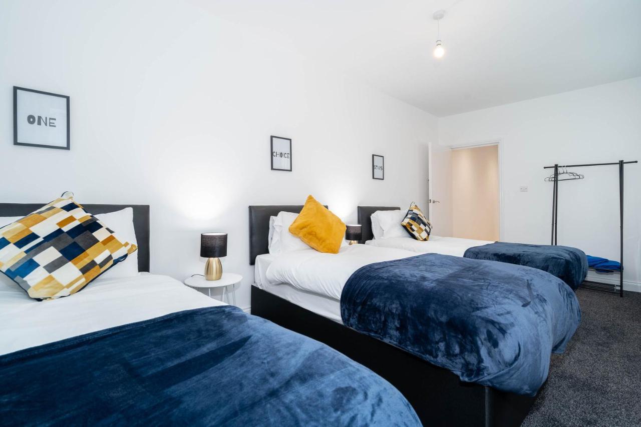 Three Bedroom Apartment- One Choice Stays Serviced Accommodation- Jewellery Quarter Birmingham Esterno foto